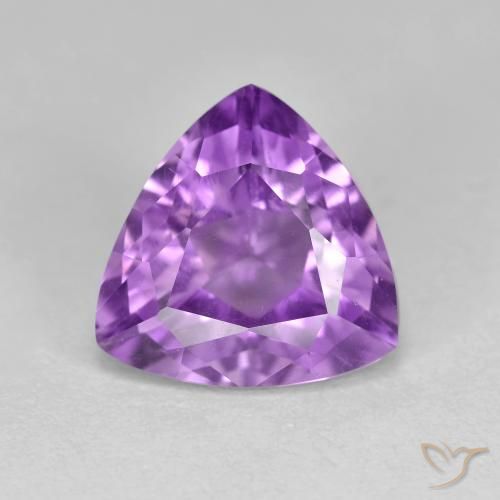 3.04ct 자연스러운 미디엄 라이트 퍼플리쉬 바이올렛 자수정, 일조, VS