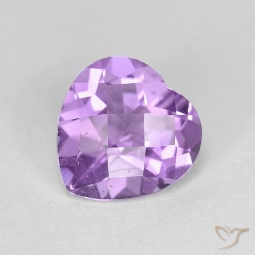 1.54ct 자연스러운 아이리스 바이올렛 자수정, 마음, VS