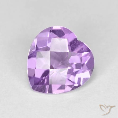 1.55ct 자연스러운 아이리스 바이올렛 자수정, 마음, VVS-VS