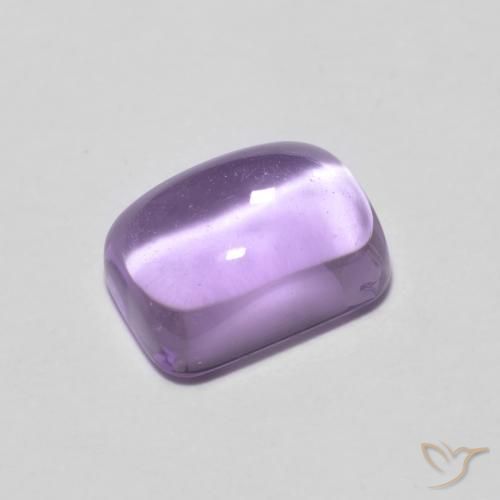 1.25ct 자연스러운 라이트 바이올렛 자수정, 에메랄드 컷, 투명한