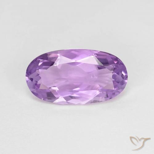 2.51ct 자연스러운 라이트 핑크빛이 도는 바이올렛 자수정, 타원형, VS