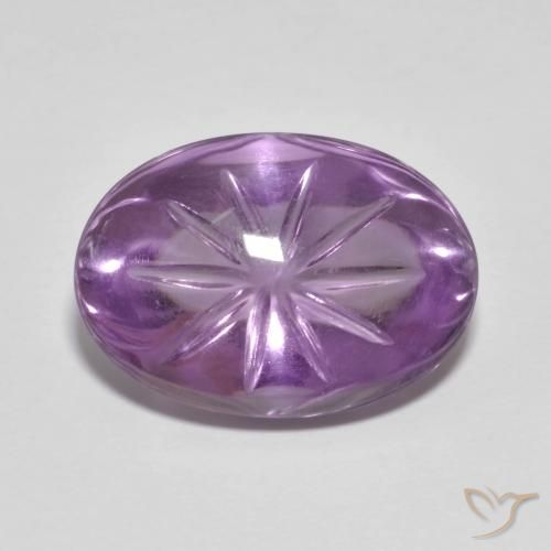 8.81ct 자연스러운 미디엄 바이올렛 자수정, 타원형, 투명한