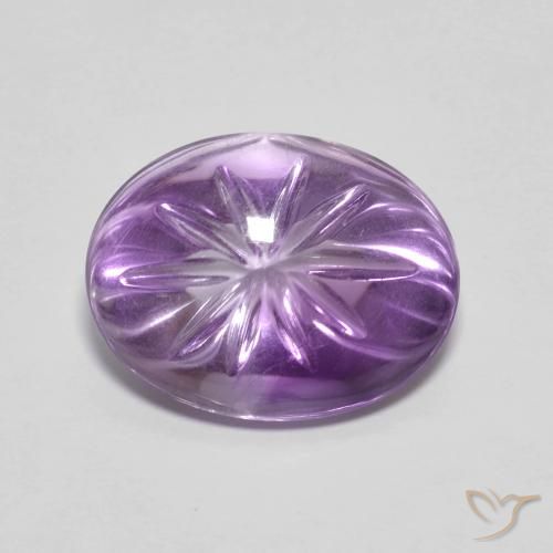 6.70ct 자연스러운 아이리스 바이올렛 자수정, 타원형, 투명한