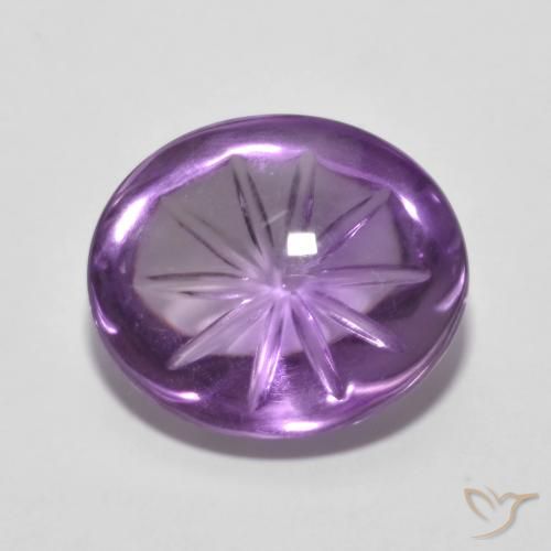 6.19ct 자연스러운 아이리스 바이올렛 자수정, 타원형, 투명한