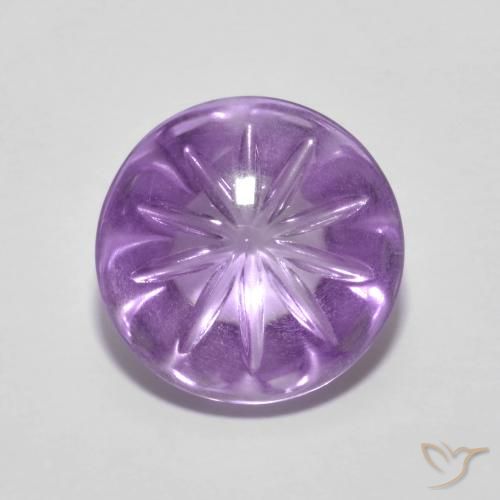 4.93ct 자연스러운 아이리스 바이올렛 자수정, 둥근, 투명한