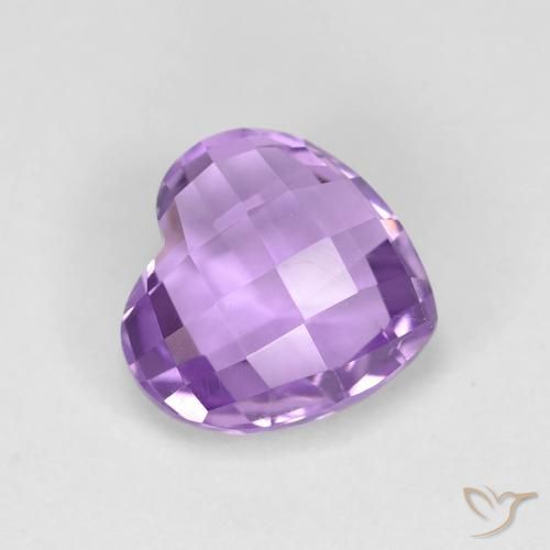 1.96ct 자연스러운 아이리스 바이올렛 자수정, 마음, VVS