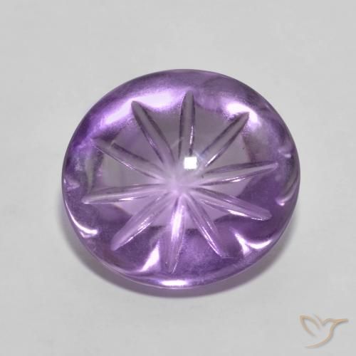6.64ct 자연스러운 인텐스 바이올렛 자수정, 타원형, 투명한
