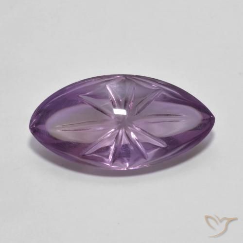 6.79ct 자연스러운 미디엄 바이올렛 자수정, 보석, 투명한