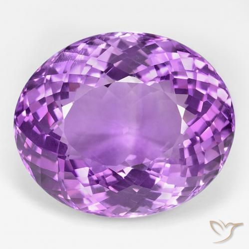 39.22ct 자연스러운 딥 퍼플리쉬 바이올렛 자수정, 타원형, VVS-VS