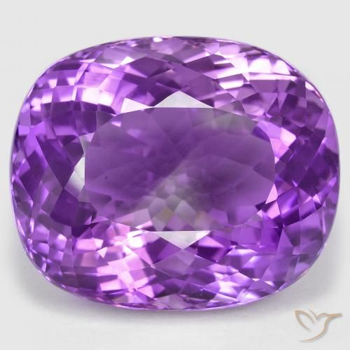 87.56ct 자연스러운 비비드 바이올렛 자수정, 방석, IF