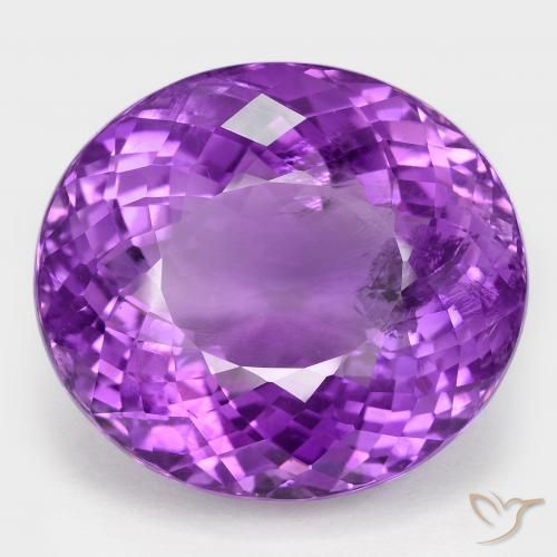 58.32ct 자연스러운 인텐스 바이올렛 자수정, 타원형, VS