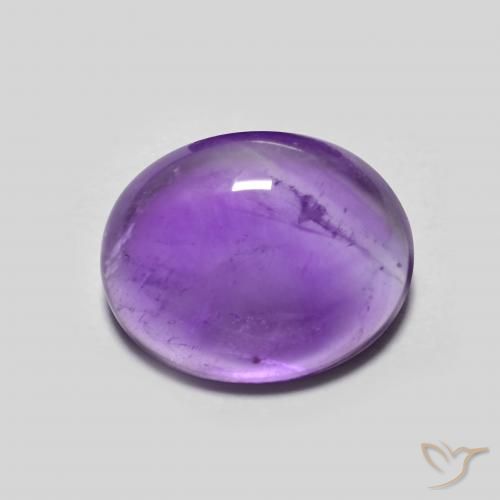 3.21ct 자연스러운 딥 바이올렛 자수정, 타원형, 투명한