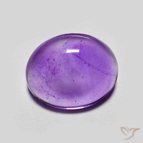 3.99ct 자연스러운 딥 바이올렛 자수정, 타원형, 투명한