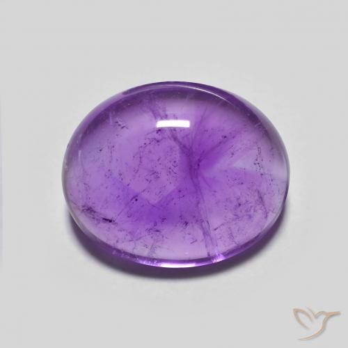 4.09ct 자연스러운 딥 바이올렛 자수정, 타원형, 투명한