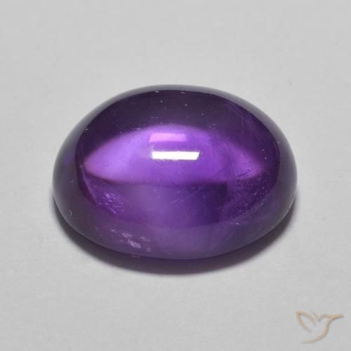 3.60캐럿 천연 Medium Light-Violet 자수정, 타원형, 투명한