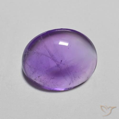 2.51캐럿 천연 Medium Light-Violet 자수정, 타원형, 투명한