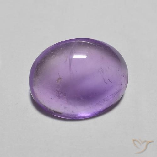 2.43캐럿 천연 Medium Light-Violet 자수정, 타원형, 투명한