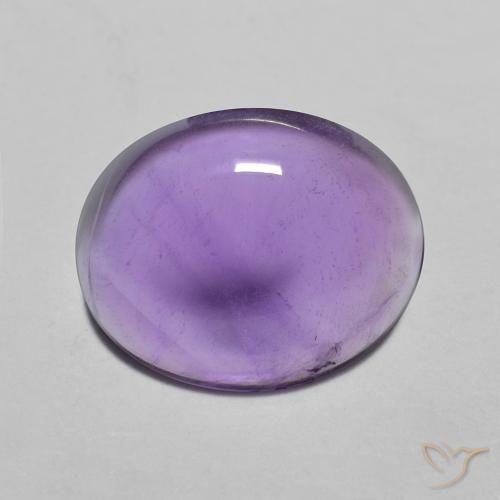 2.82ct 자연스러운 미디엄 바이올렛 자수정, 타원형, 투명한