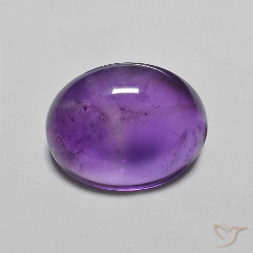 3.19ct 자연스러운 인텐스 바이올렛 자수정, 타원형, 투명한