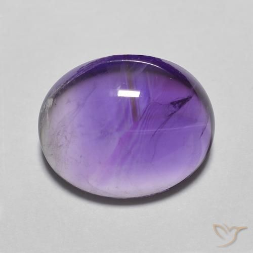 4.22ct 자연스러운 Medium Light-Violet 자수정, 타원형, 투명한