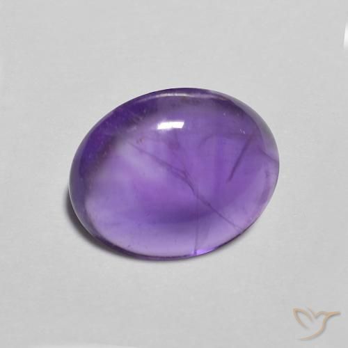 2.45캐럿 천연 Medium Light-Violet 자수정, 타원형, 투명한