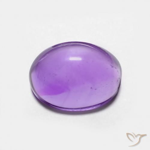 3.09ct 자연스러운 미디엄 바이올렛 자수정, 타원형, 투명한
