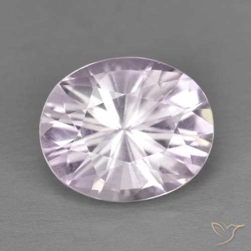 4.69ct 자연스러운 라이트 핑크빛이 도는 바이올렛 자수정, 타원형, VVS