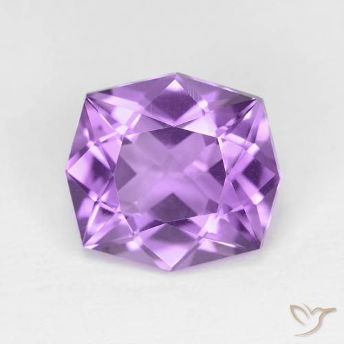 3.50ct 자연스러운 미디엄 퍼플리쉬 바이올렛 자수정, 팬시한, VVS