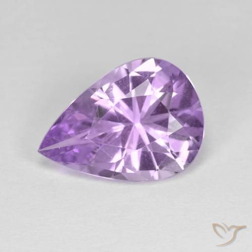 2.80ct 자연스러운 아이리스 바이올렛 자수정, 배 모양, VVS