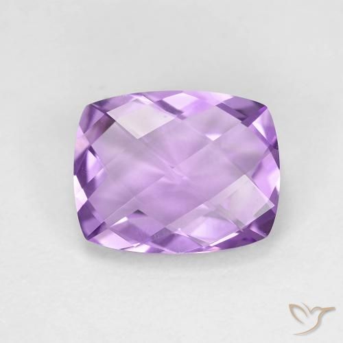 2.45ct 자연스러운 분홍빛이 도는 보라색 자수정, 방석, VVS
