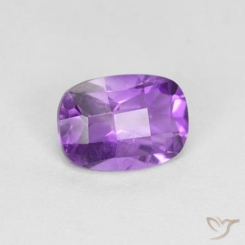 0.81ct 자연스러운 비비드 바이올렛 자수정, 방석, VVS-VS