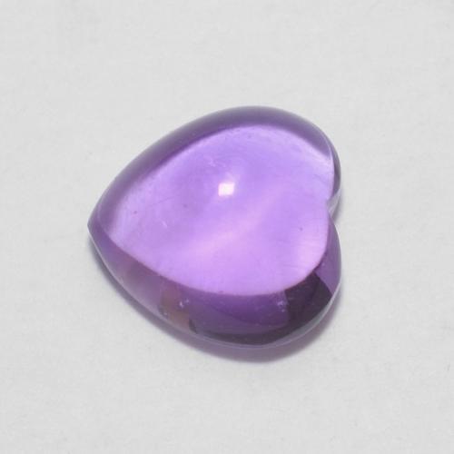 0.72ct 자연스러운 딥 바이올렛 자수정, 마음, 투명한