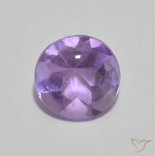 1.33ct 자연스러운 미디엄 바이올렛 자수정, 둥근, 투명한