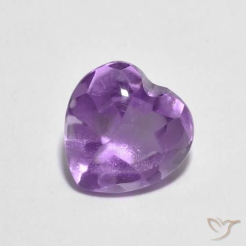 2.02ct 자연스러운 아이리스 바이올렛 자수정, 마음, 투명한