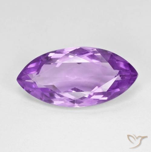 7.10ct 자연스러운 딥 퍼플리쉬 바이올렛 자수정, 보석, VVS