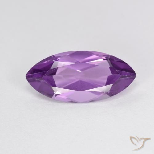 3.05ct 자연스러운 보라색 보라색 자수정, 보석, VVS