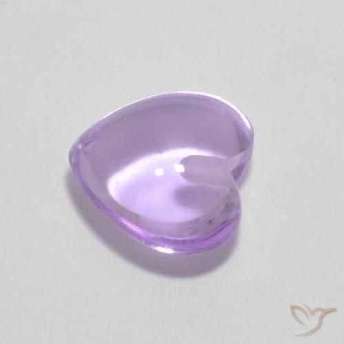 0.95캐럿 천연 Medium Light-Violet 자수정, 마음, 투명한