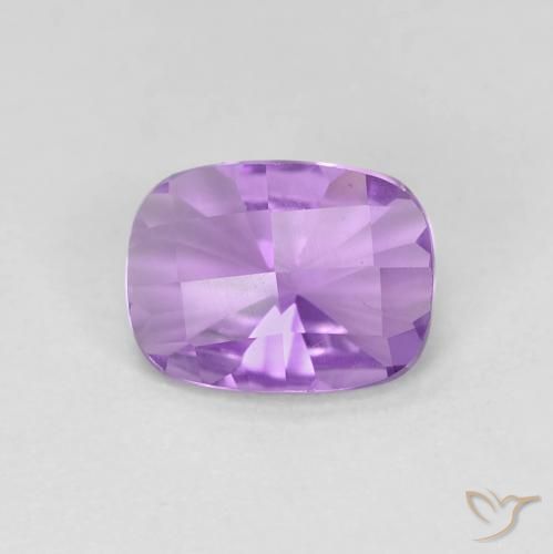 1.10ct 자연스러운 분홍빛이 도는 보라색 자수정, 방석, VVS