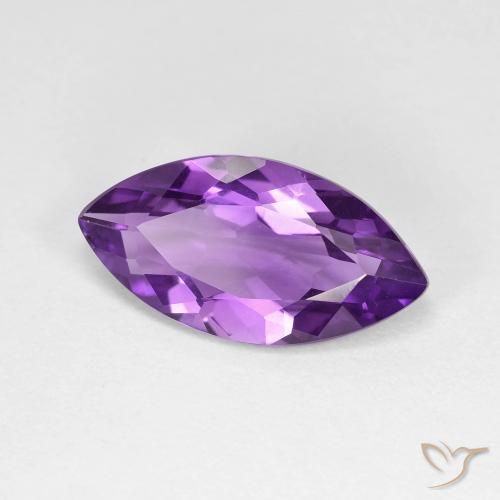 3.14캐럿 천연 Medium Dark-Violet 자수정, 보석, VVS