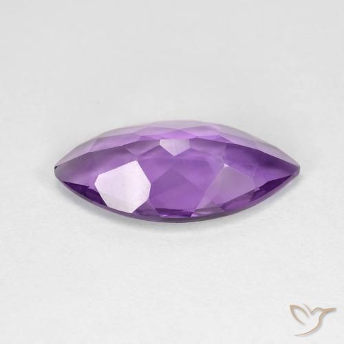 3.14캐럿 천연 Medium Dark-Violet 자수정, 보석, VVS