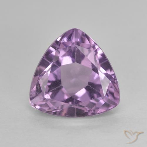 3.18ct 자연스러운 분홍빛이 도는 보라색 자수정, 일조, VVS