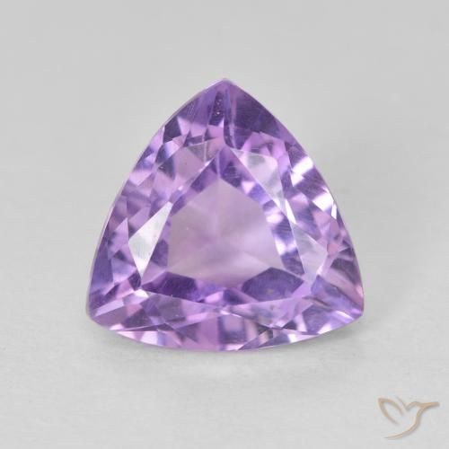 2.91ct 자연스러운 분홍빛이 도는 보라색 자수정, 일조, VVS-VS