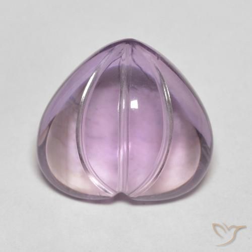 6.07ct 자연스러운 마젠타 자수정, 마음, 투명한