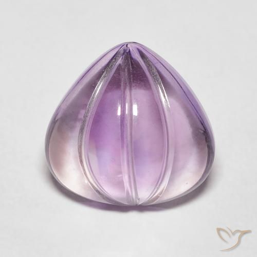 4.11ct 자연스러운 상그리아 바이올렛 자수정, 배 모양, 투명한