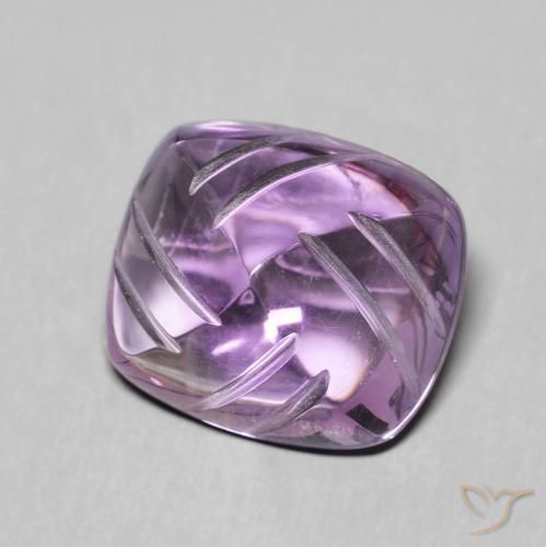 6.81캐럿 천연 Medium Light Purplish-Violet 자수정, 팬시한, 투명한