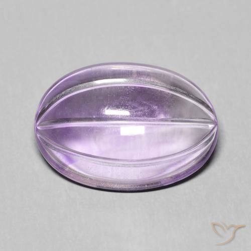 7.18ct 자연스러운 미디엄 바이올렛 자수정, 타원형, 투명한