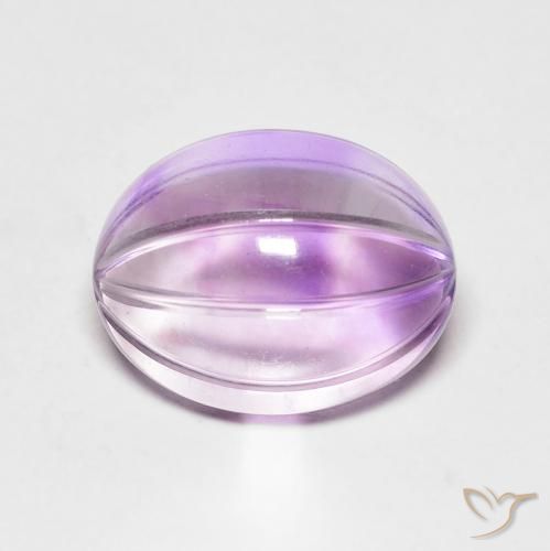 5.71ct 자연스러운 아이리스 바이올렛 자수정, 타원형, 투명한