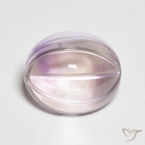 5.44ct 자연스러운 라이트 아이리스 바이올렛 자수정, 타원형, 투명한