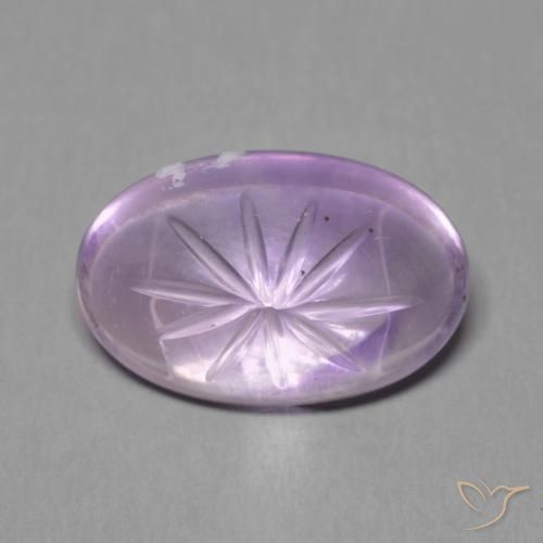 5.61ct 자연스러운 아이리스 바이올렛 자수정, 타원형, 투명한