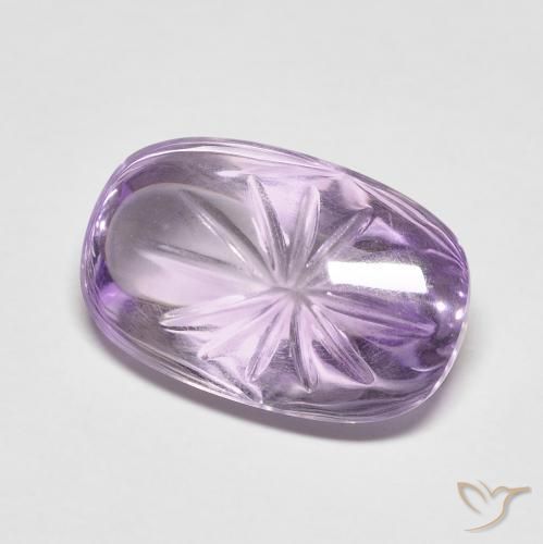 7.48ct 자연스러운 미디엄 바이올렛 자수정, 타원형, 투명한